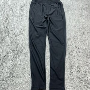 Under Armour Knit Warm Up Team Pants Mens M Black Zip Legs Drawstring Athleisure